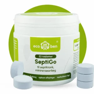 SeptiGo-tabletter til septiktank og minirenseanlæg