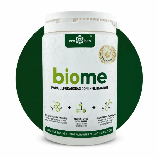 BioMe para sistemas con infiltración en el terreno, bacterias para zanjas y pozos filtrantes