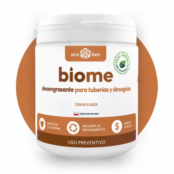BioMe Drain Easer, desengrasante biológico para tuberías y desagües 300 g