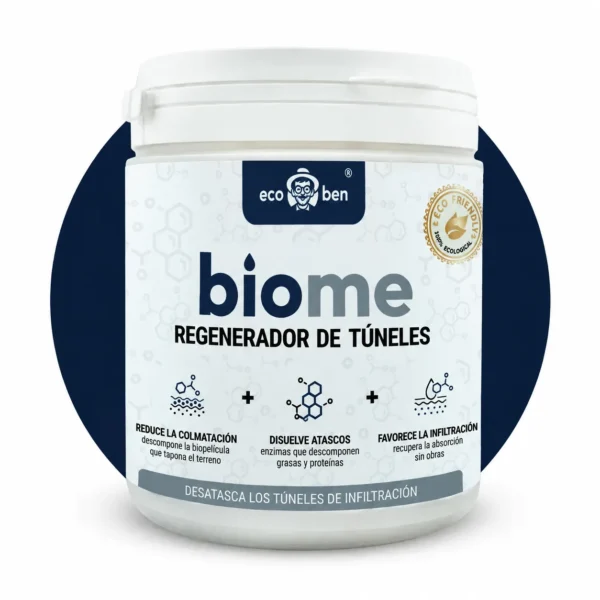 BioMe Regenerador de túneles de infiltración, bacterias para recuperar los túneles 600 g