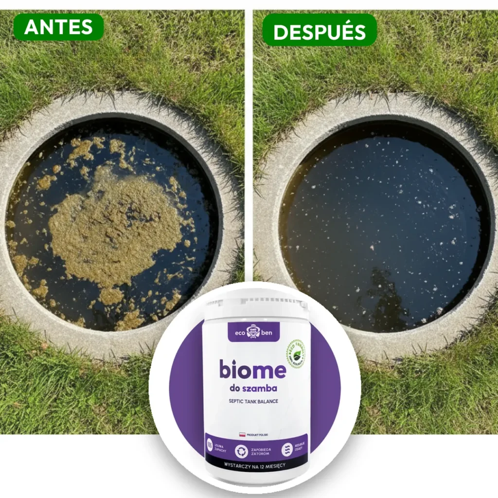 Antes y después: BioMe Septic Tank Balance