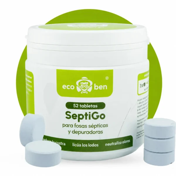 Tabletas SeptiGo para fosas sépticas y depuradoras