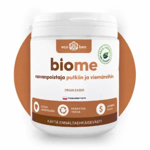 BioMe Drain Easer biologinen rasvanpoistaja putkiin ja viemäreihin, 300 g