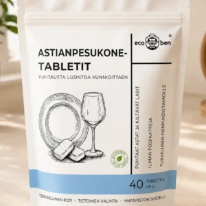 EcoBen fosfaatittomat astianpesukonetabletit, 40 kpl