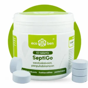 SeptiGo-tabletit saostuskaivoon ja pienpuhdistamoon