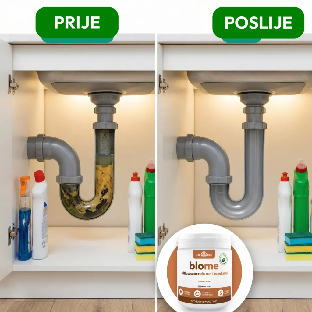 Prije i poslije: BioMe Drain Easer
