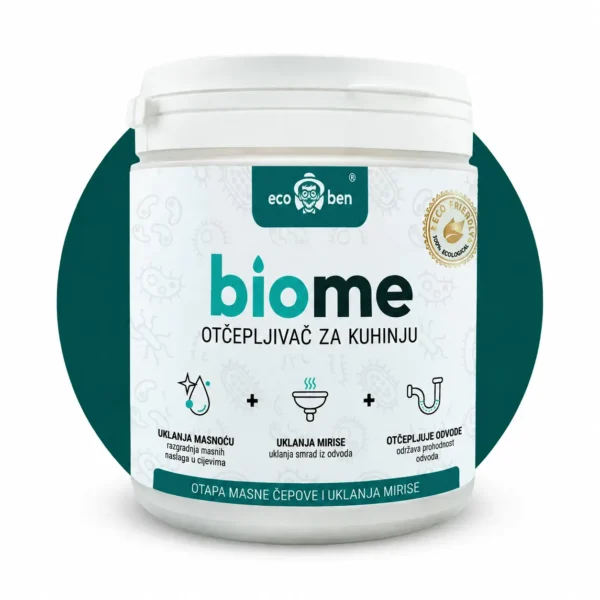 BioMe biološki otčepljivač odvoda za kuhinju 500 g: sudoper, masnoća i ostaci hrane