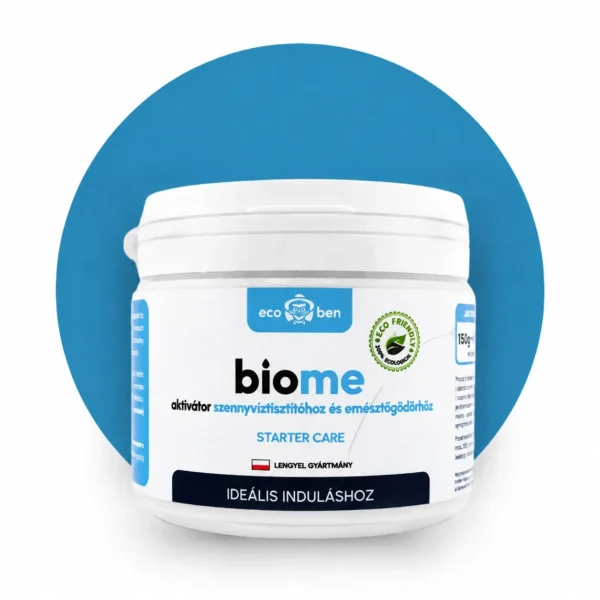BioMe Starter Care indítóaktivátor szennyvíztisztítóhoz és emésztőgödörhöz, 300 g