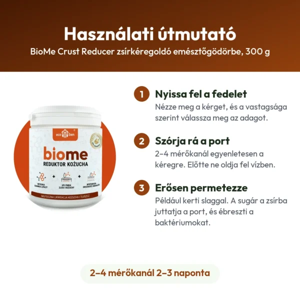 BioMe Crust Reducer zsírkéregoldó emésztőgödörbe, 300 g