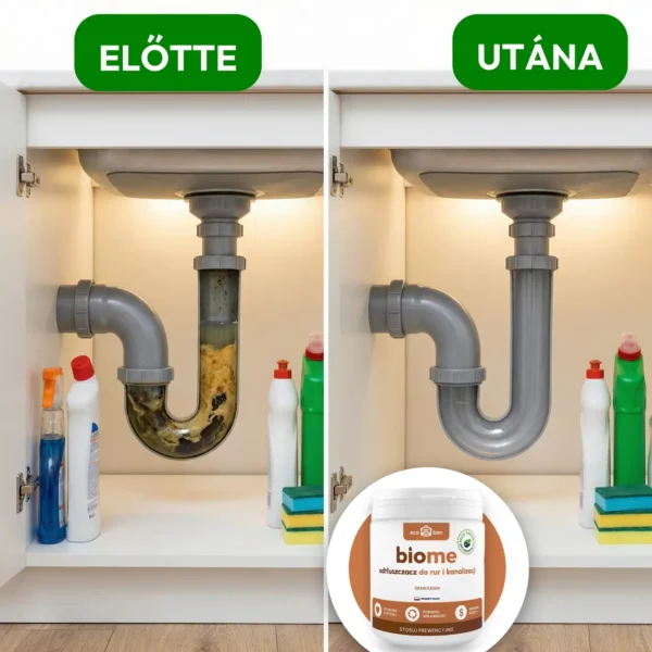BioMe Drain Easer biológiai zsíroldó csövekhez és lefolyókhoz, 300 g