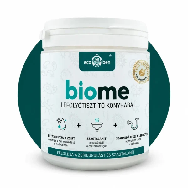 BioMe biológiai lefolyótisztító konyhába, 500 g: mosogató, zsír, ételmaradék
