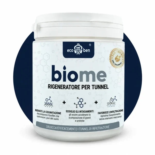 BioMe Rigeneratore per tunnel di infiltrazione, batteri per ripristinare i tunnel 600 g