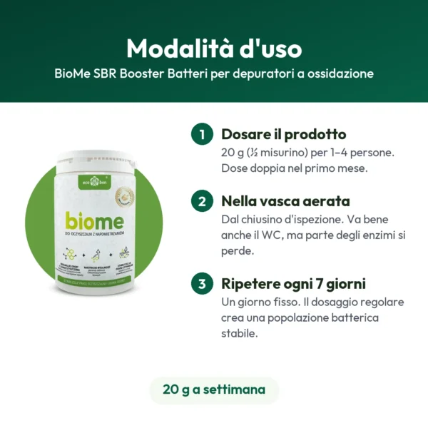 BioMe SBR Booster Batteri per depuratori a ossidazione