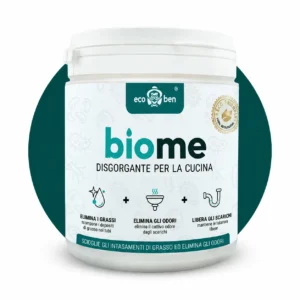 BioMe Disgorgante biologico per la cucina 500 g: lavelli, grasso e residui di cibo