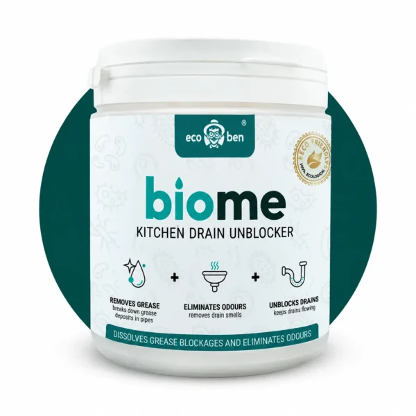 BioMe სამზარეულოს სანიაღვრეების ბიოლოგიური საწმენდი 500 გ ნიჟარის, ცხიმისა და საკვების ნარჩენებისთვის