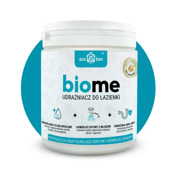 BioMe биолошко средство за отпушување одводи во бања 500 g, за туш, када и лавабо