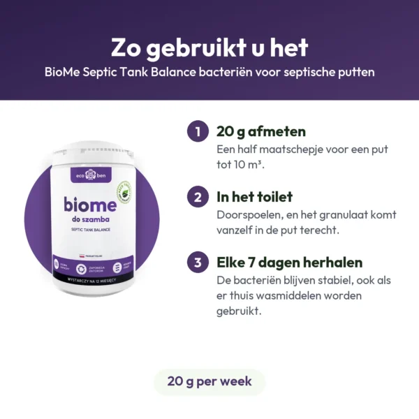 BioMe Septic Tank Balance bacteriën voor septische putten