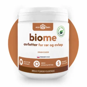 BioMe Drain Easer biologisk avfetter for rør og avløp, 300 g