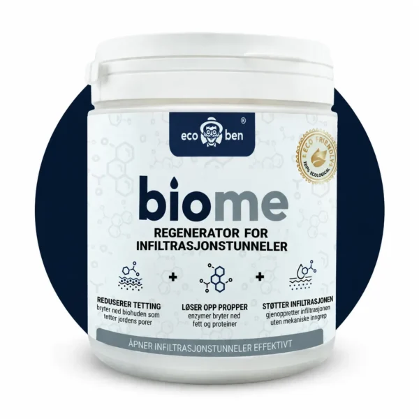 BioMe Regenerator for infiltrasjonstunneler, bakterier som gjenoppretter infiltrasjonen, 600 g