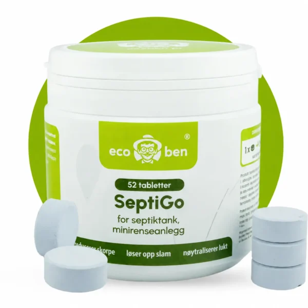 SeptiGo-tabletter for septiktank og minirenseanlegg