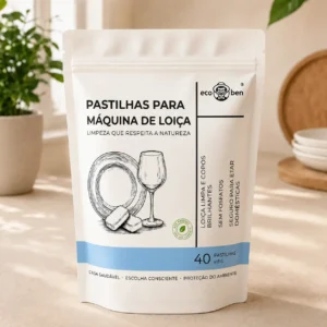 Pastilhas para máquina de lavar loiça EcoBen sem fosfatos, 40 unidades