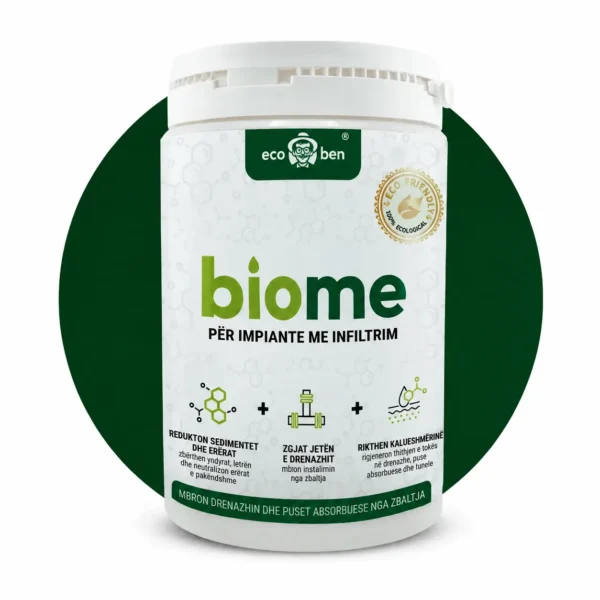 BioMe për impiante me infiltrim në tokë, baktere për fushë drenazhimi dhe pus absorbues