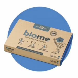 BioMe tvättark, bioenzymatiskt tvättmedel