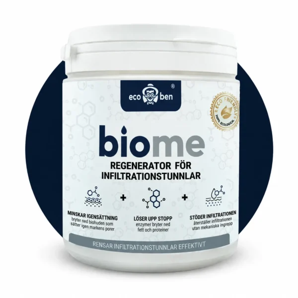 BioMe Regenerator för infiltrationstunnlar, bakterier som återställer infiltrationen, 600 g