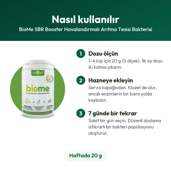 BioMe SBR Booster Havalandırmalı Arıtma Tesisi Bakterisi